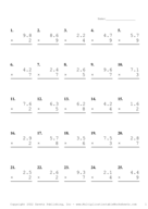 One Decimal by One Digit Problem Set K Report Template