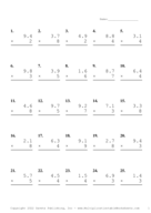 One Decimal by One Digit Problem Set L Report Template