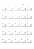 One Decimal Problem Set AD Report Template