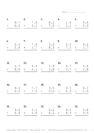 One Decimal Problem Set AE Report Template