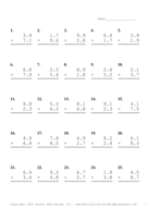 One Decimal Problem Set AG Report Template