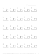 One Decimal Problem Set AO Report Template