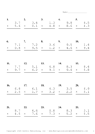 One Decimal Problem Set BB Report Template