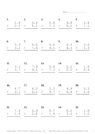 One Decimal Problem Set BE Report Template