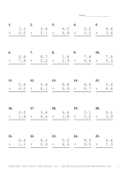 One Decimal Problem Set BG Report Template
