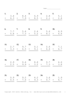One Decimal Problem Set BI Report Template