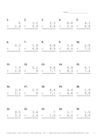 One Decimal Problem Set I Report Template