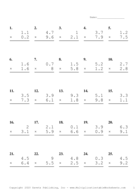 One Decimal Problem Set L Report Template