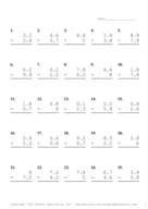 One Decimal Problem Set Q Report Template