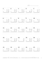 One Decimal Problem Set R Report Template