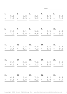 One Decimal Problem Set Y Report Template