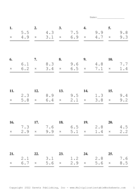 One Decimal Problem Set Z Report Template