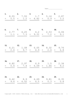 Two Decimal by One Decimal Problem Set AI Report Template