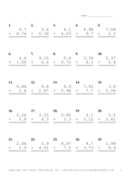 Two Decimal by One Decimal Problem Set AP Report Template