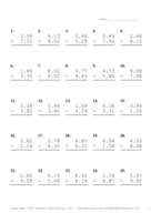 Two Decimal Problem Set A Report Template