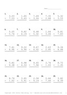 Two Decimal Problem Set AD Report Template