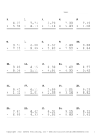 Two Decimal Problem Set AE Report Template