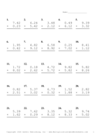 Two Decimal Problem Set AH Report Template