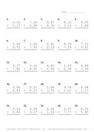 Two Decimal Problem Set AK Report Template