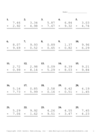 Two Decimal Problem Set AN Report Template