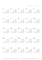 Two Decimal Problem Set AP Report Template
