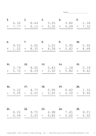Two Decimal Problem Set BD Report Template