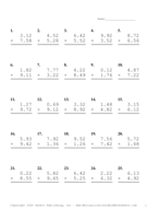 Two Decimal Problem Set BI Report Template