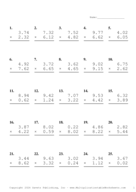 Two Decimal Problem Set BS Report Template