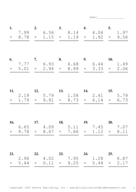 Two Decimal Problem Set D Report Template