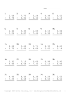 Two Decimal Problem Set I Report Template