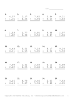 Two Decimal Problem Set R Report Template