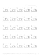 Two Decimal Problem Set S Report Template