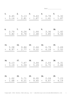 Two Decimal Problem Set U Report Template