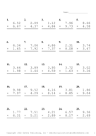 Two Decimal Problem Set W Report Template