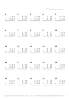 Two Decimal Problem Set X Report Template