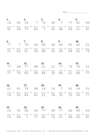 Simplify by 7 Problem Set S Report Template