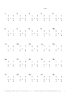 Single Digit Fraction Problem Set AS Report Template