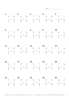 Single Digit Fraction Problem Set BN Report Template