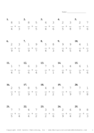 Single Digit Fraction Problem Set CC Report Template