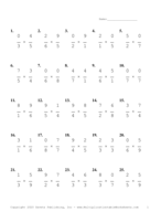 Single Digit Fraction Problem Set I Report Template