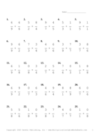 Single Digit Fraction Problem Set Q Report Template