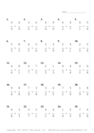 Single Digit Fraction Problem Set T Report Template