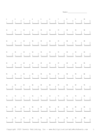 Single Digit Sequential Problem Set Report Template