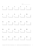 Single Digit Problem Set F Report Template