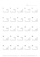 Three by One Digit Problem Set AI Report Template