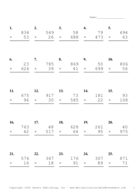 Three by Two Digit Problem Set BE Report Template