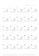 Three by Two Digit Problem Set N Report Template