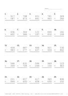 Triple Digits Problem Set A Report Template