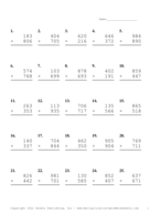 Triple Digits Problem Set Y Report Template