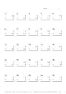 Two by One Digit Problem Set AC Report Template